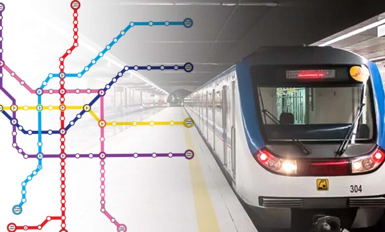 جدیدترین نقشه مترو تهران 1402 با کیفیت بالا